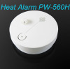Battery operated fire detection heat alarm