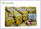 Real Capacity 2gb / 4gb / 8gb 16gb 32gb GOLD Credit Card shape USB Storage Deivce