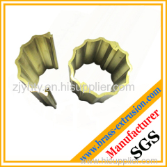two parts joint round brass decoration material section profile