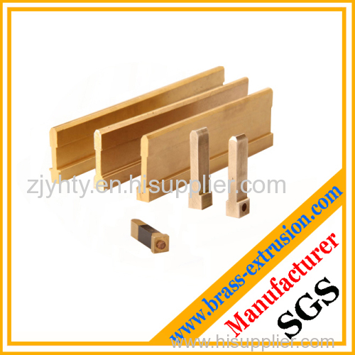 brass extrusion profile section for electrical part