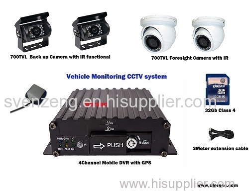 Hot Sales 3G Mobile DVR & Mobile CCTV Security System Optional