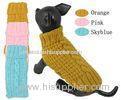 Bulldog Pet Clothes Hand Knitted Winter Dog Coats For Whippet , Spinone Italiano