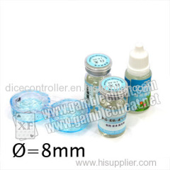 XF brand UV contact lenses with 8mm pupil diameter marked cards invisible ink