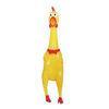 Screaming Yellow Rubber Chicken Pet Dog Toys Squeak Squeaker Chew Toy Gift