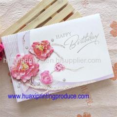 square and vividly flower greeting cards