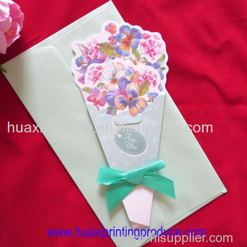 square and vividly flower greeting cards