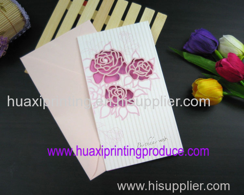 square and vividly flower greeting cards