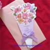 square and vividly flower greeting cards
