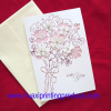 square and vividly flower greeting cards