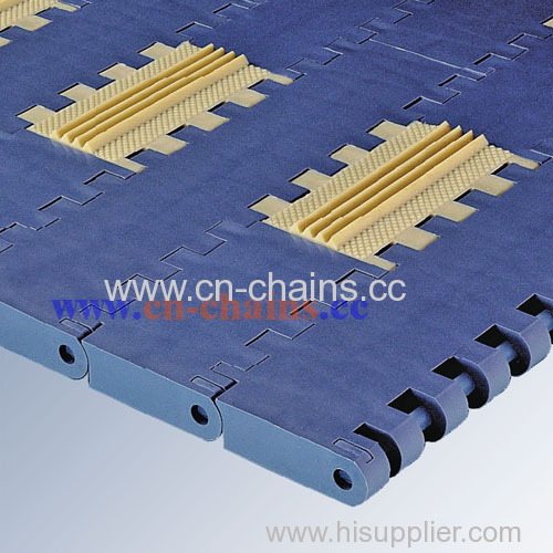 Train friction top conveyor belt avoid skid conveyor belt with modules made in rubber