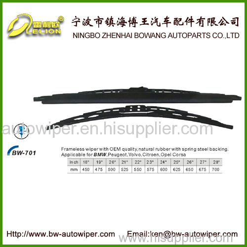 Suit and special frameless wiper blade with OEM quality