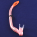 Pink mouthpiece snorkel diving snorkel/scuba snorkel