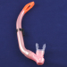 Pink mouthpiece snorkel diving snorkel/scuba snorkel