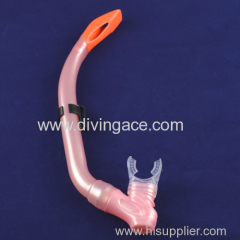 Pink mouthpiece snorkel diving snorkel/scuba snorkel