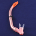 Pink mouthpiece snorkel diving snorkel/scuba snorkel