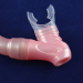 Pink mouthpiece snorkel diving snorkel/scuba snorkel