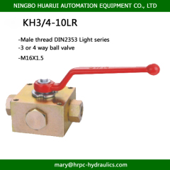 HYDAC standard KH3-10LR 3 or 4-way ball valve