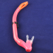 Red Fashionable sillicone snorkel/diving snorkel