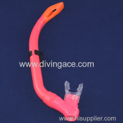 Red Fashionable sillicone snorkel/diving snorkel