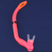 Red Fashionable sillicone snorkel/diving snorkel