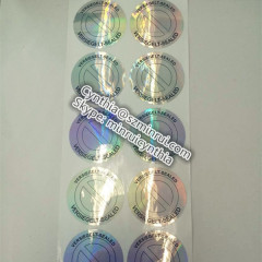 Custom Round PET Waterproof Hologram Sticker