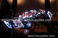 P10mm magnets flex led display screen