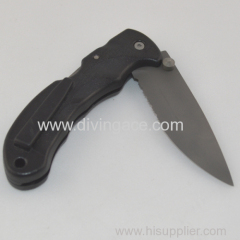 Folding knife for survival hunting underwater sports