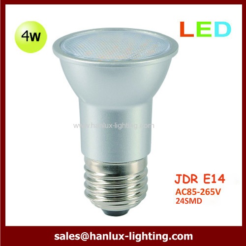 JDR E27 bulb 4W AC85-265V 350lm 3000K/6400K Ra80