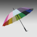 Automatic open straight umbrellas rainbow color design color changing high quality promotional