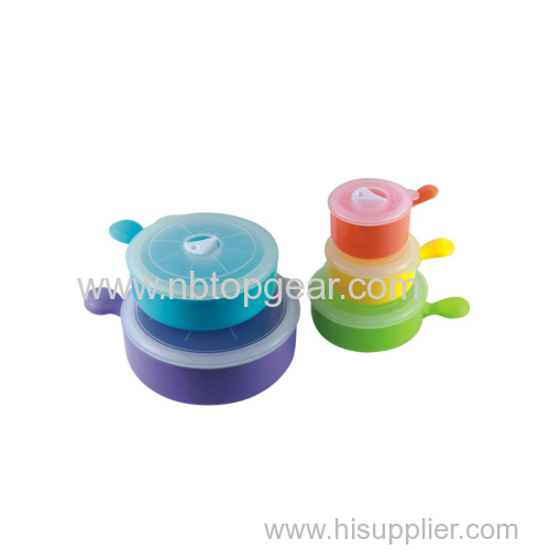 5Pcs silicone ring storage bowl set