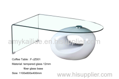 console table tempered bent glass