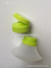 Leakproof Portable salad Squeezable Silicone Travel Bottle