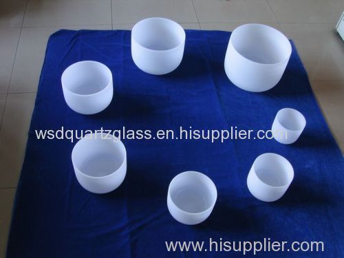 7 inch frosted crystal bowls for meditation practices