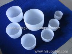 Good quality frosted quartz singing bowls hot size