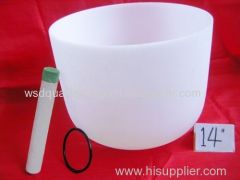 Quartz crystal singing bowl for healing