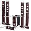 wood enclosure 5.1 home theatre speakers bulit-in FM radio with USB/SD/Remote