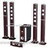 wood enclosure 5.1 home theatre speakers bulit-in FM radio with USB/SD/Remote
