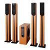 portable wooden 5.1 home theatre speakers with dynamic surround sound