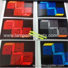 offset printing UV ink non peelable sticker