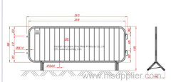 Bike Rack Barrier with standard hooking