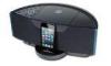 Arc shape design iphone 5 ipad ipod docking station with speakers & dual alarm clock radio