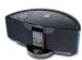 Wireless docking station speaker for iphone ipad ipod with AV out FM radio alarm clock