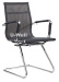 2015 hotsale guest staff mesh office conference visitor chair with chrome base, meeting sled chairs office furniture
