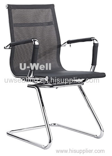 2015 hotsale guest staff mesh office conference visitor chair with chrome base, meeting sled chairs office furniture