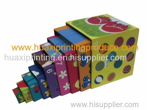 colorful square gift boxes