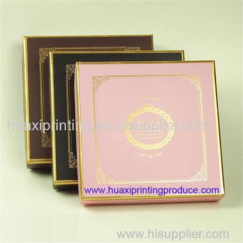 pink square base lid gift boxes