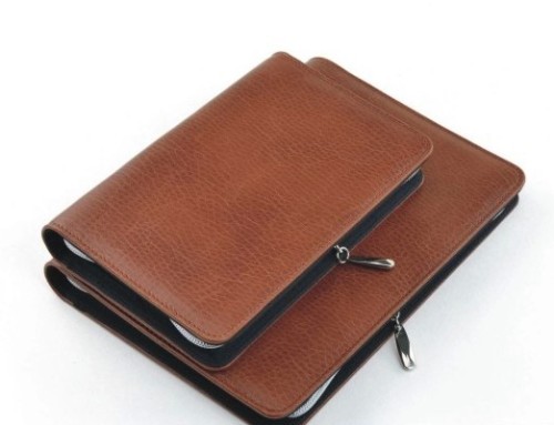 leather journal planner wallet with zipper