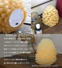 Pinecone Shape Wax LED Candle