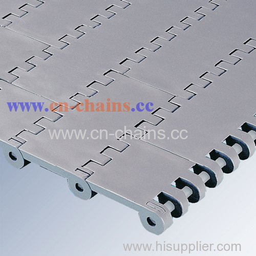 Slat top straight running plastic conveyor chains E80 Base Flights