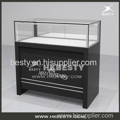 wood jewelry counter for luxury jewelry store